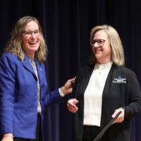 Erica and Sheri smiling